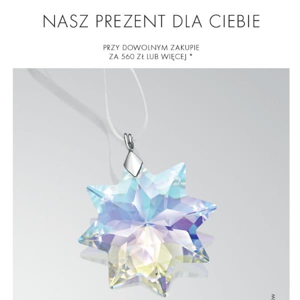 Świąteczny kryształowy ornament w prezencie do zakupów za min. 560 PLN.